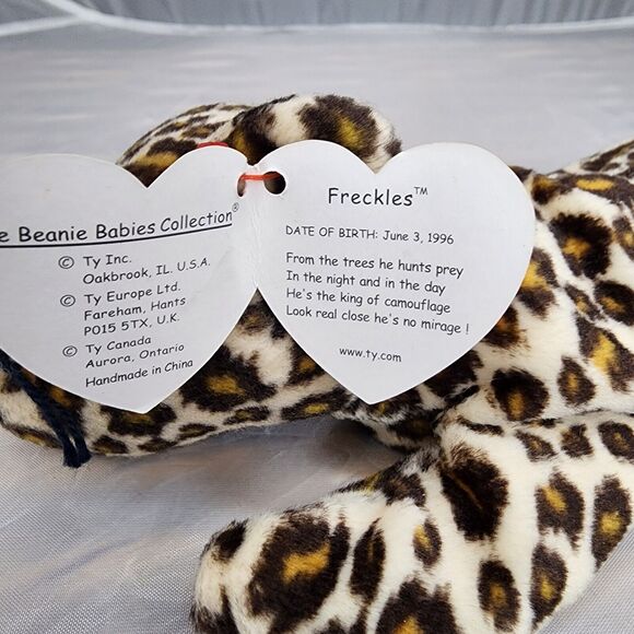 Ty Beanie Babies Freckles the Spotted Leopard Plush Toy - 4066 - Picture 6 of 9